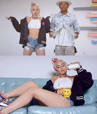 Pharrell Williams and Miley Cyrus premiere 'Come Get It Bae' music video - Watch